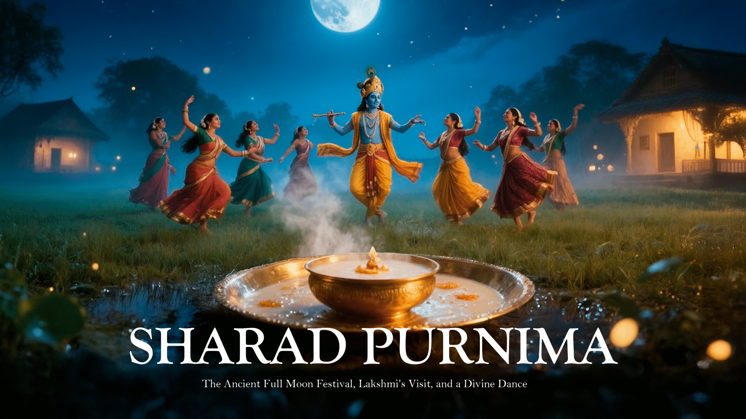 Sharad Purnima: The Ancient Full Moon Festival, Lakshmi’s Visit, and a Divine Dance